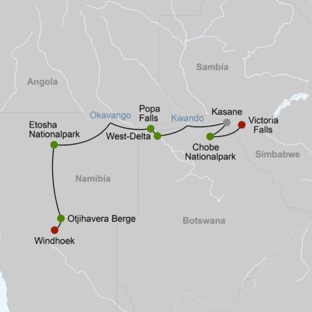 GRU Namibia Botswana Simbabwe - Große Afrika Expedition